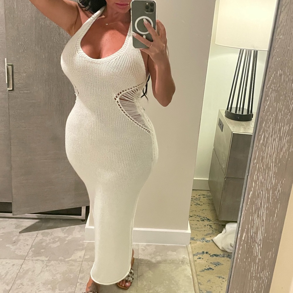 Off White linen dress